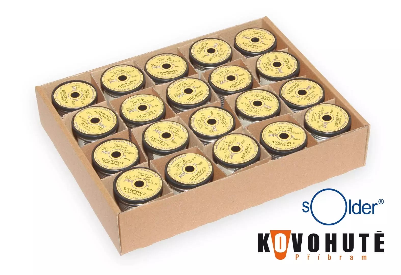 Olovnatá trubičková spájka S-Sn63Pb37E priemer 2 mm – 2