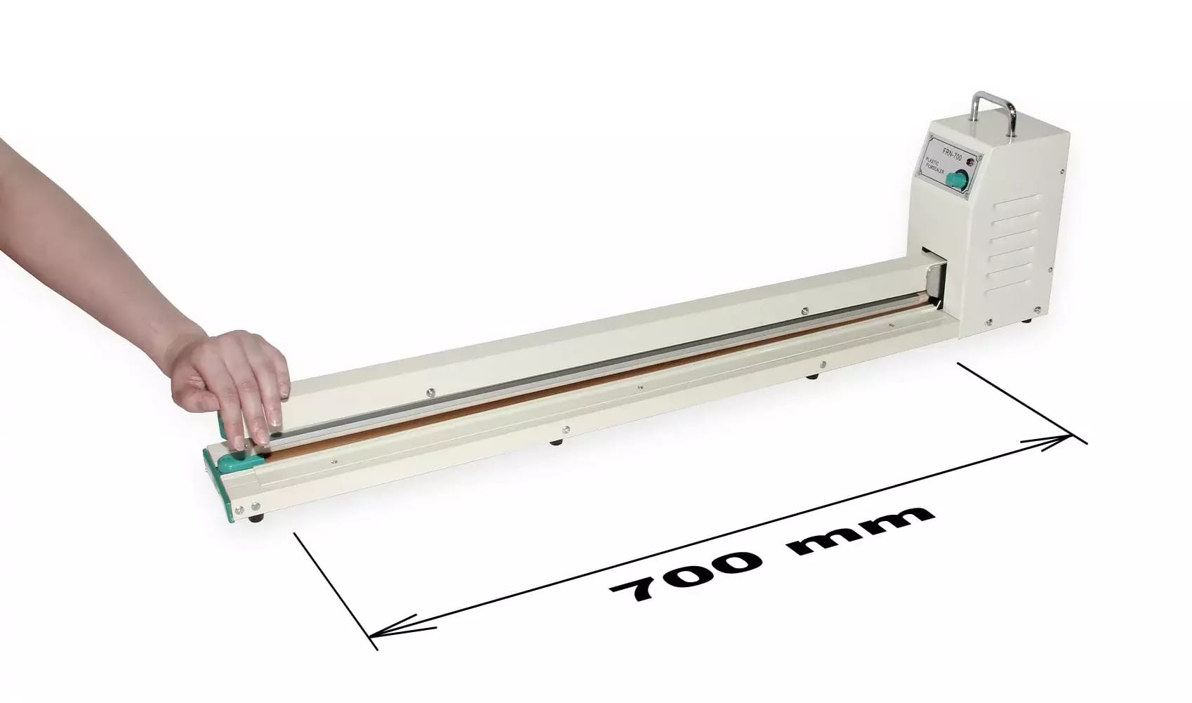Pákový zvárač FRN-700 na zváranie plastových fólií so 700 mm širokou zváracou tyčou – 2