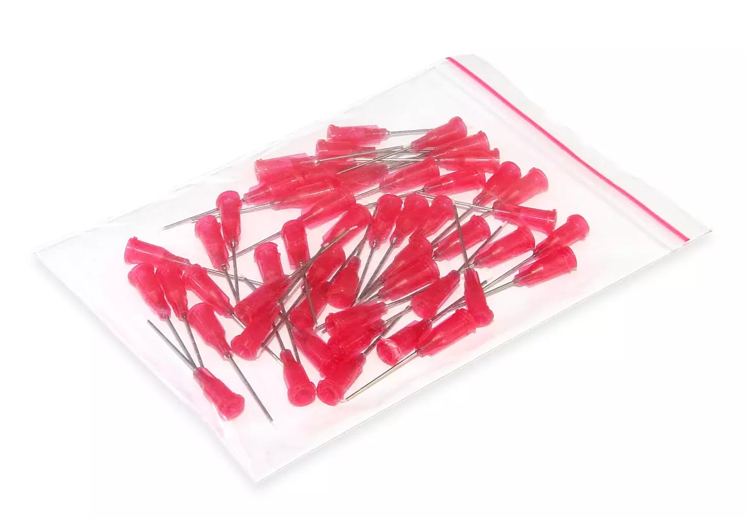 Nerezové dávkovacie ihly s vloženou teflonovou trubičkou 25,4mm 27G 50ks