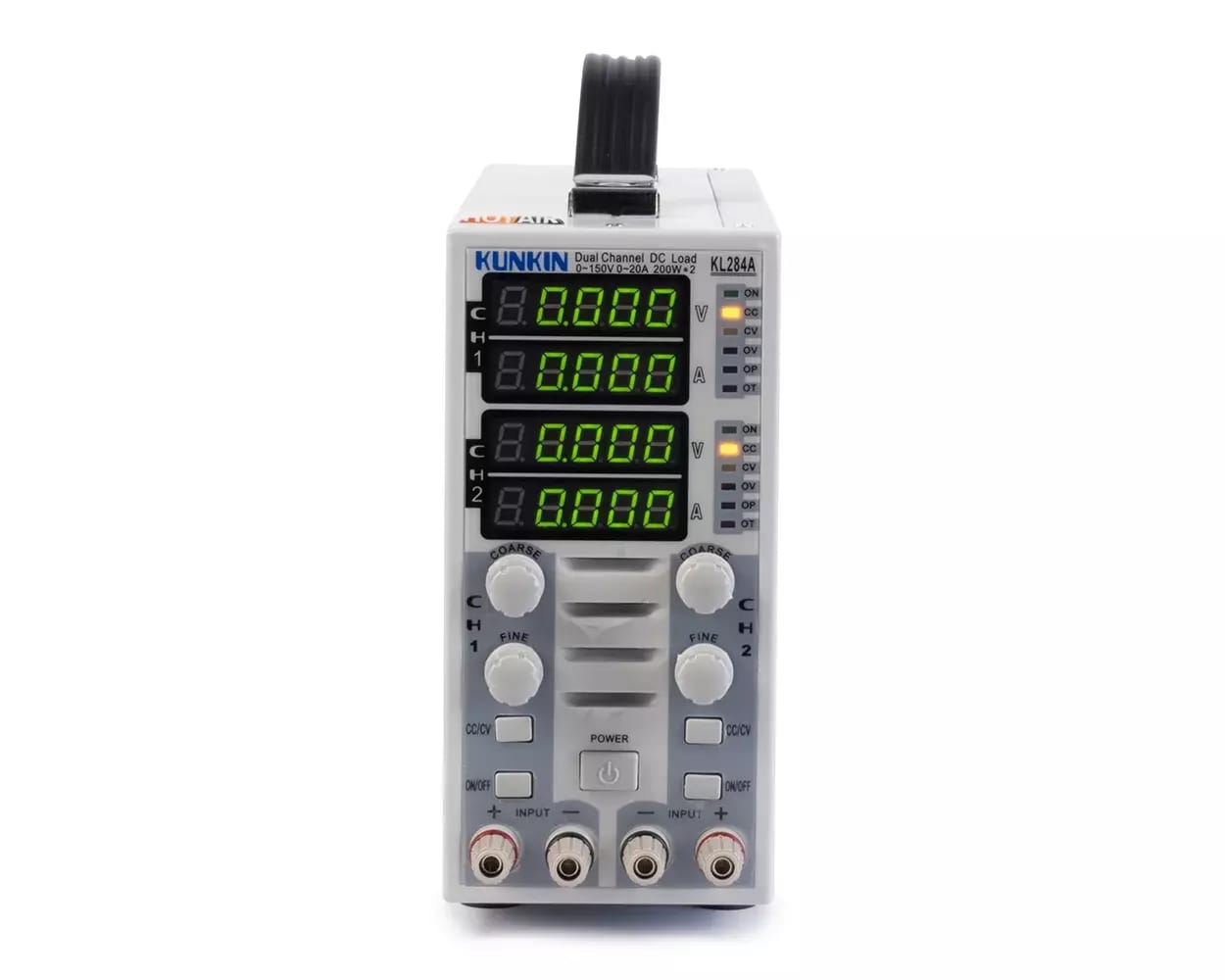Elektronická záťaž DC dvojitá KUNKIN KL284A 400W, 0-150V, 0-20A – 2