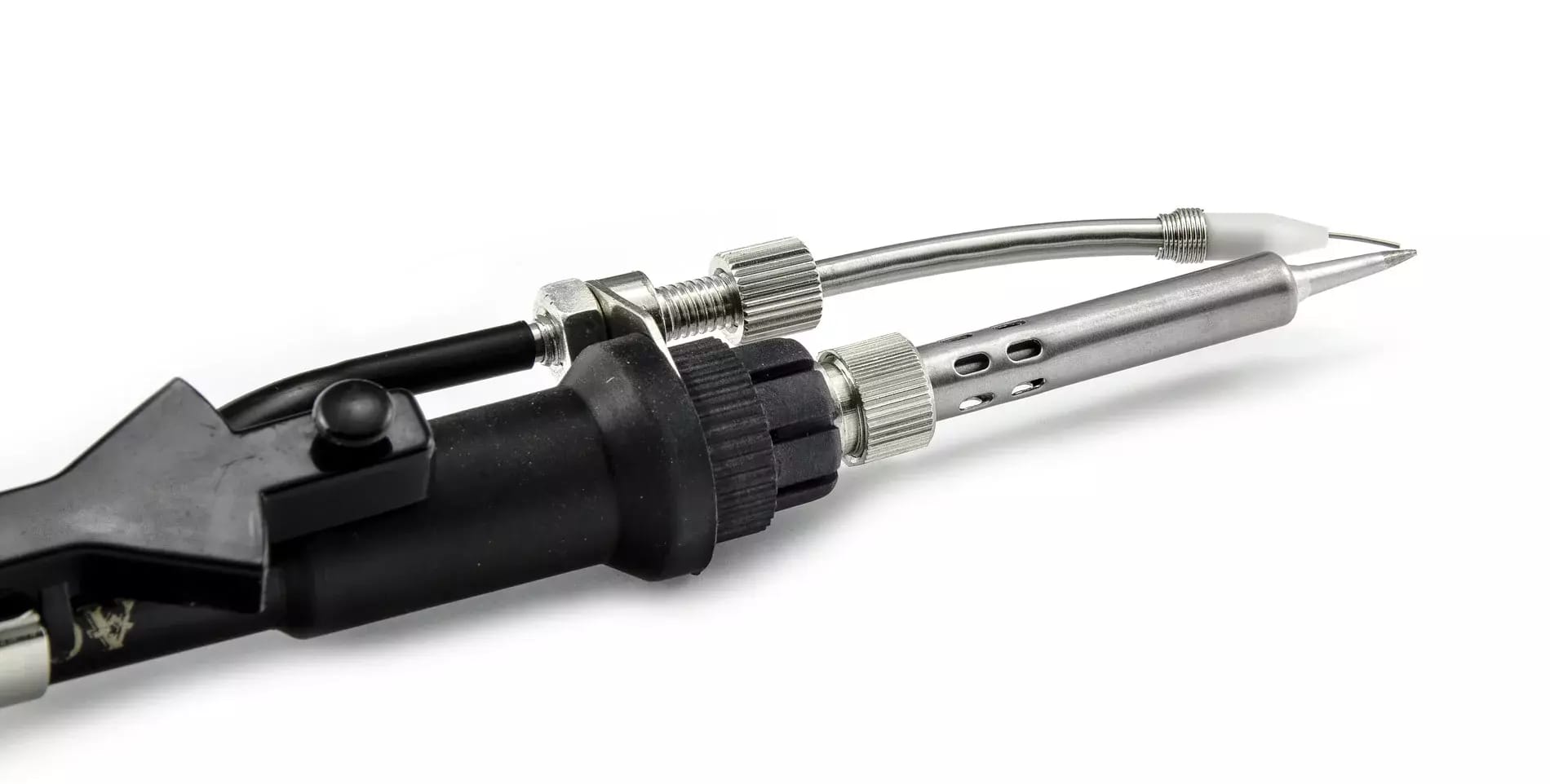 Systém na rezanie a podávanie 1,2 mm cínu do hrotu mikropájky Hakko 375-05+ – 2