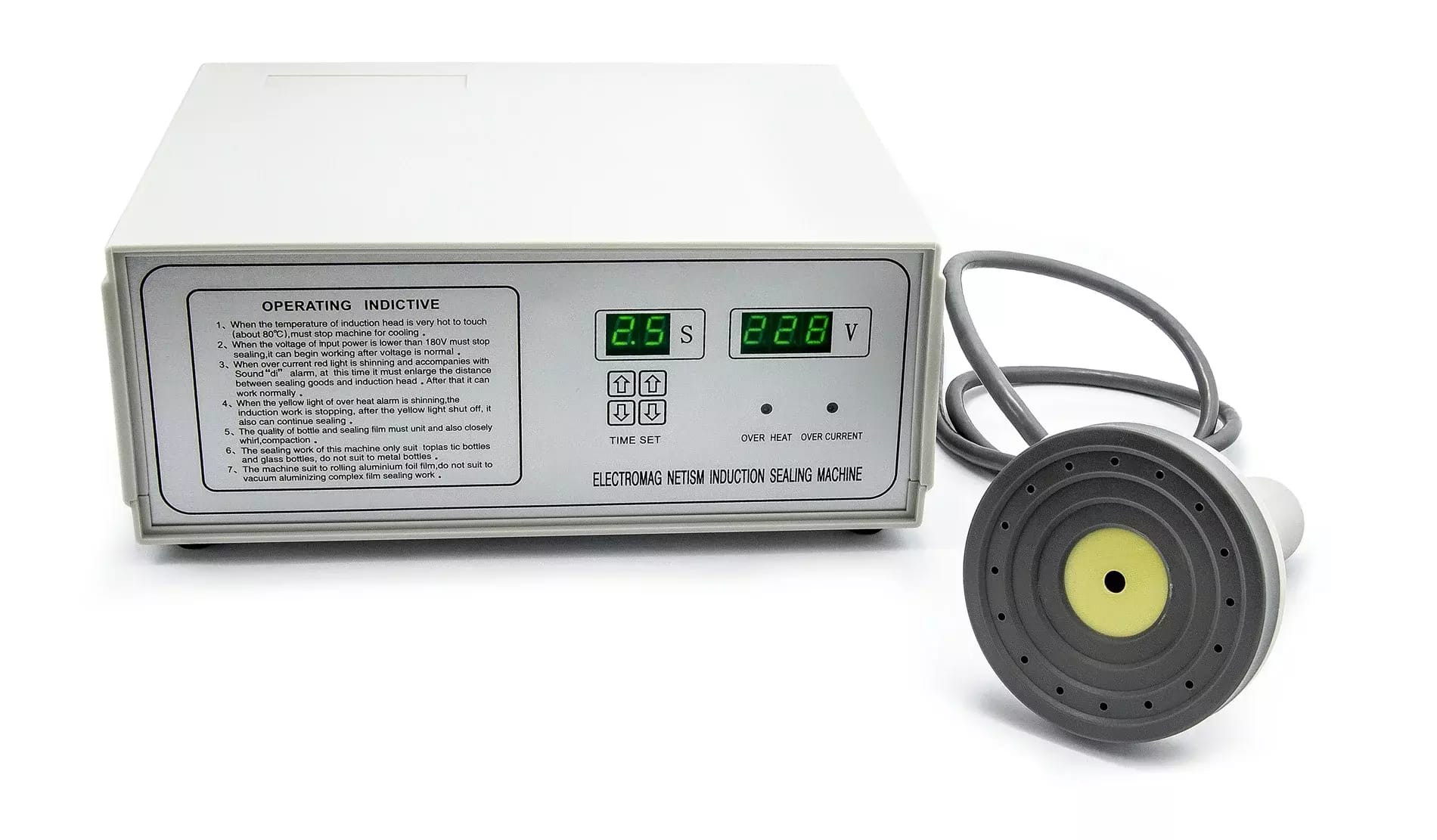 Indukčný uzatvárací stroj 20-100 mm DGYF-500A – 2