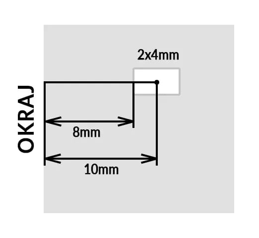 Dierkovacie kliešte s obdĺžnikovou raznicou 4x2mm – 2