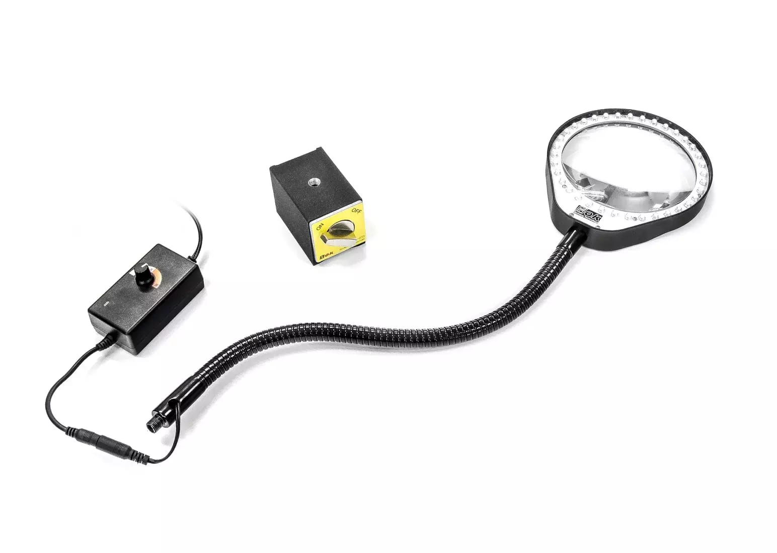 LED lampa s lupou PDOK PD-032B 8 dioptrií 3x zväčšenie s magnetickou základňou – 2