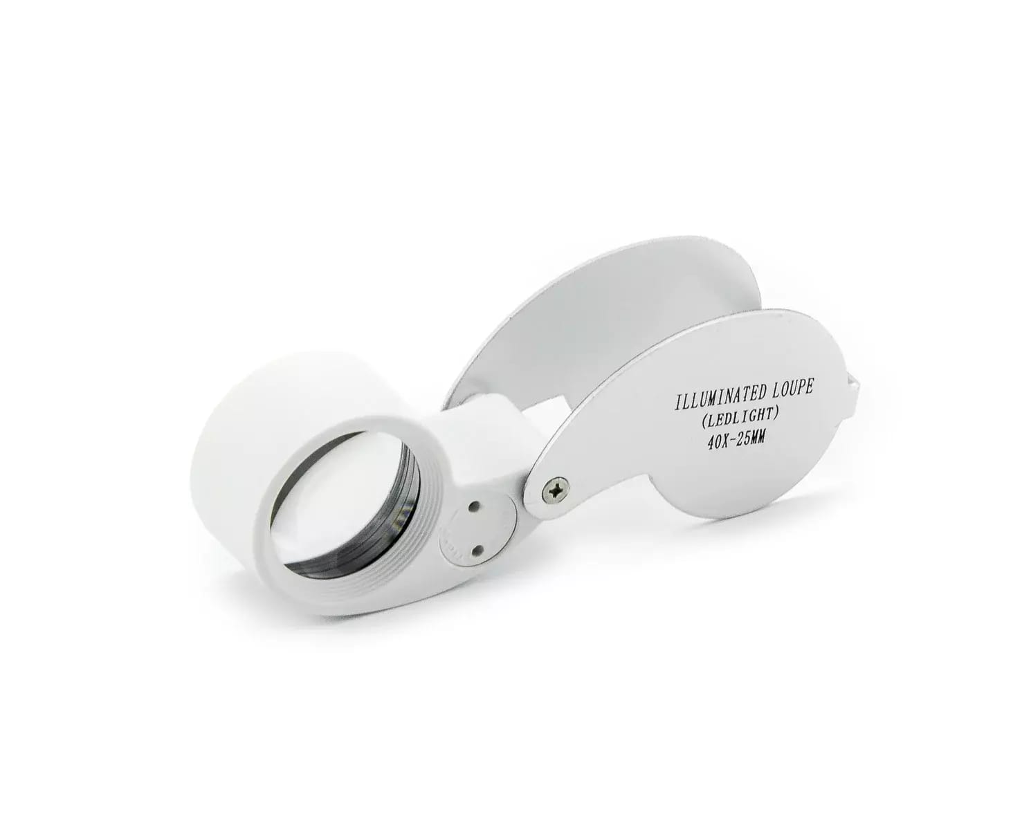 Servisná lupa so zväčšením 40x a LED prisvietením priemer 25mm – 2