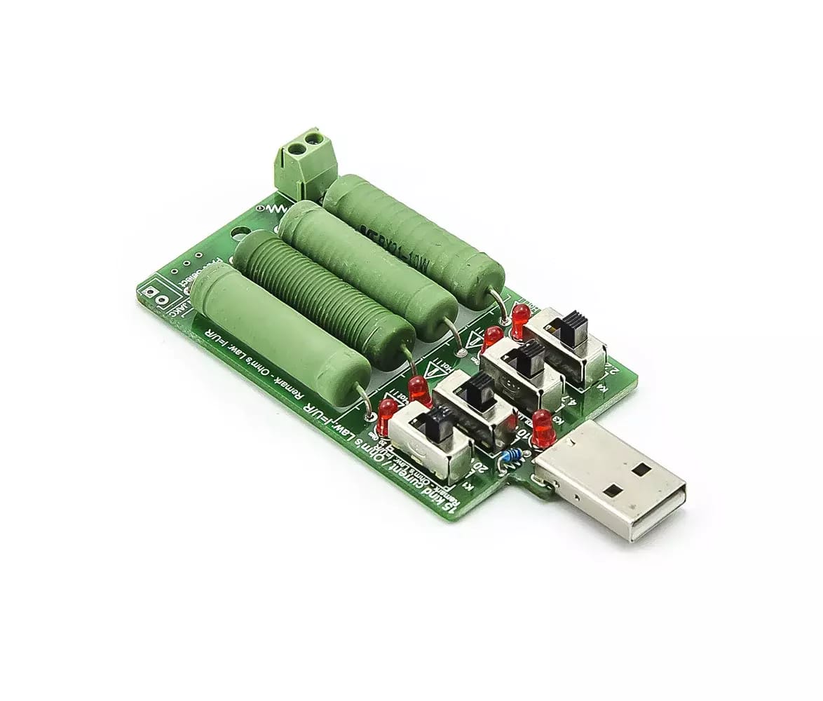 Odporová USB záťaž a vybíjač batérií, až 1,25W - 20W