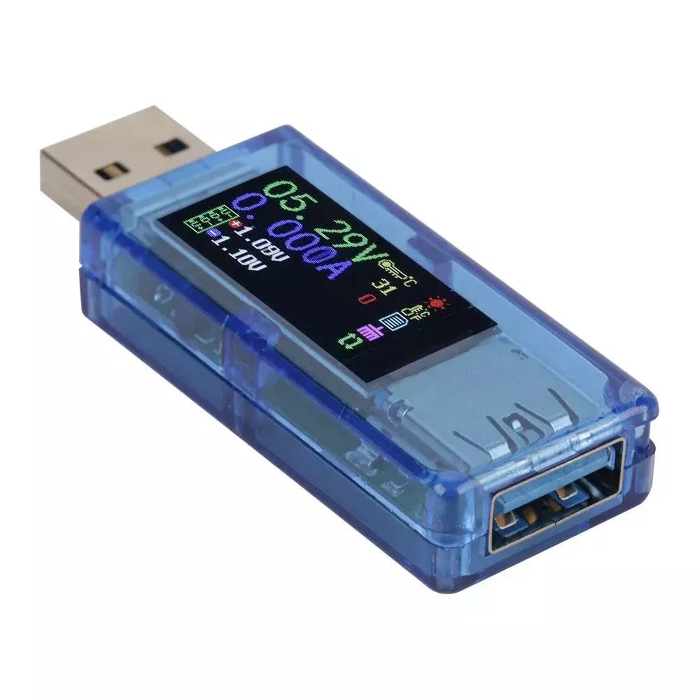 USB meter na testovanie USB a nabíjačiek QC2.0, QC3.0, apple2.4a/2.2a/1.1a/0.5a, Android DCP – 2