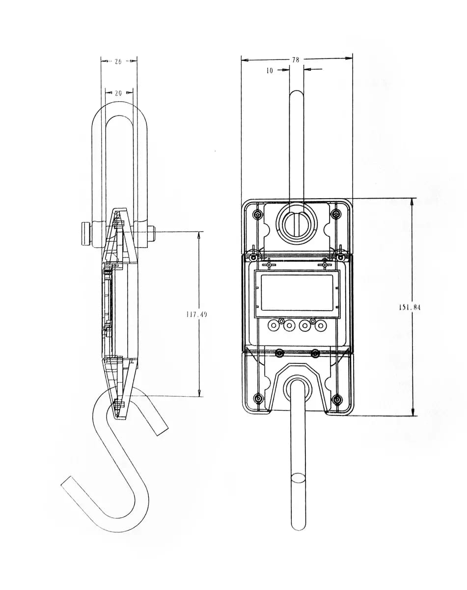 Závesná váha SF-912 do 300 kg – 2