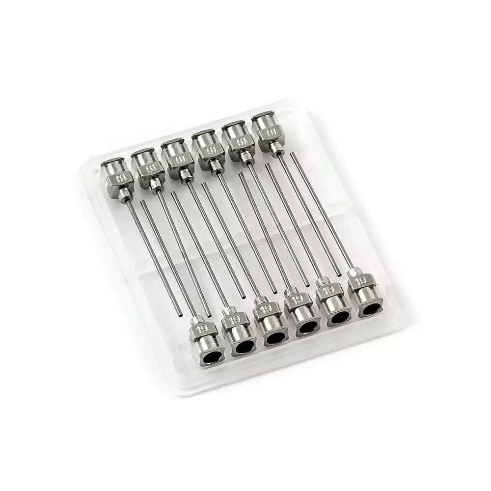 Nerezové dávkovacie ihly 19G 1,5" set 12ks