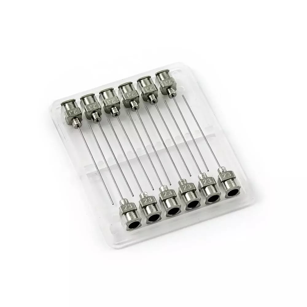 Nerezové dávkovacie ihly 23G 1,5" set 12ks