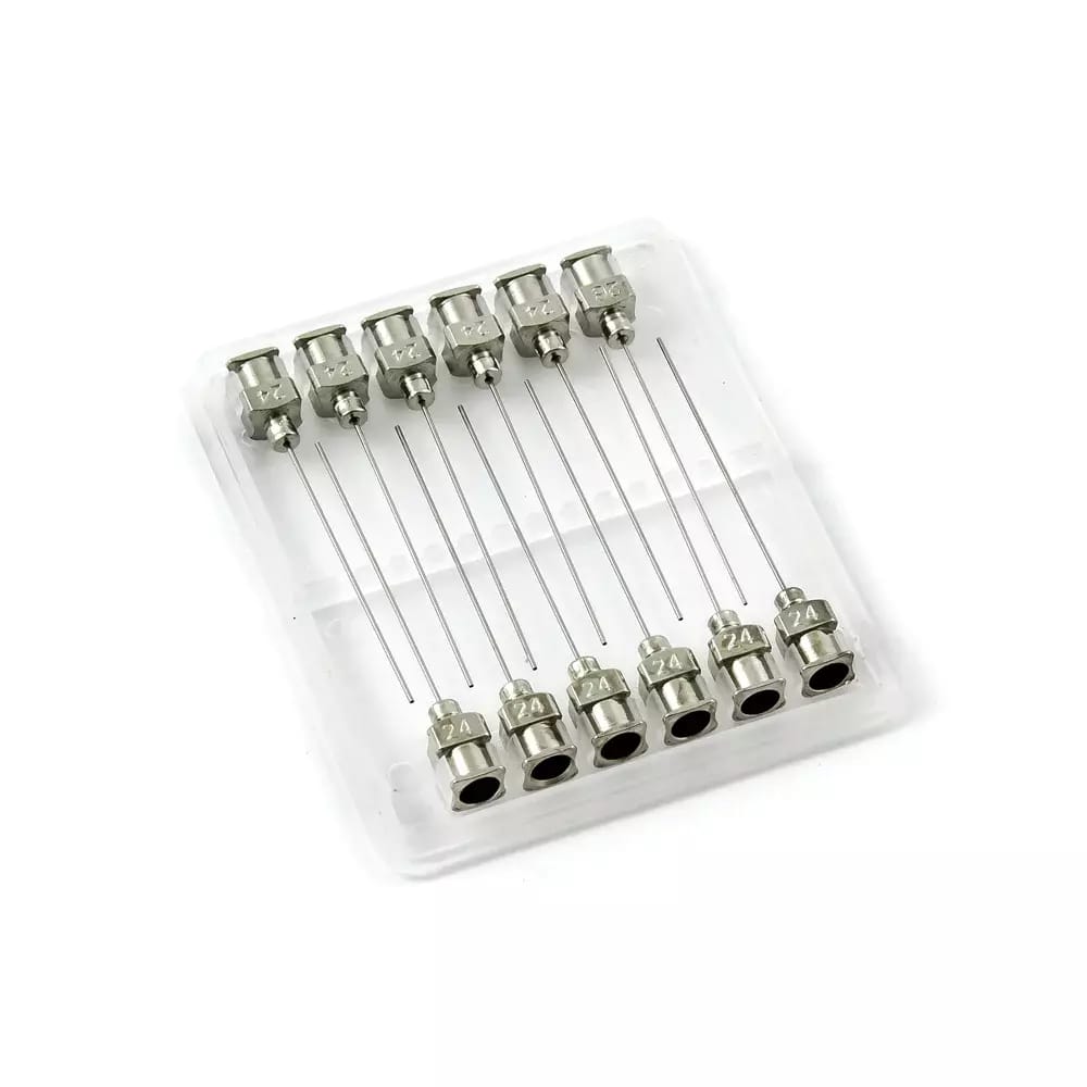 Nerezové dávkovacie ihly 24G 1,5" set 12ks