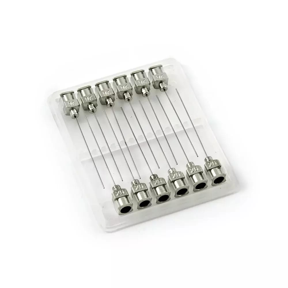 Nerezové dávkovacie ihly 26G 1,5" set 12ks