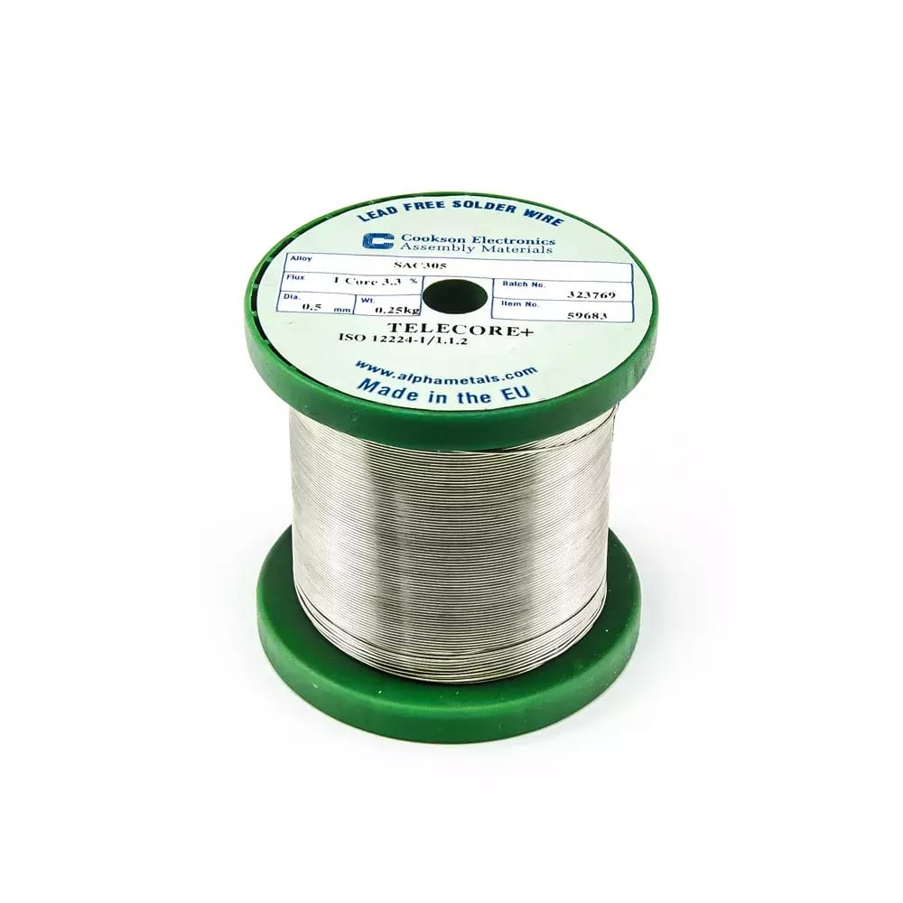 Bezolovnatý cín Alpha Telecore+ 3,3% SAC305 250g 0,5mm