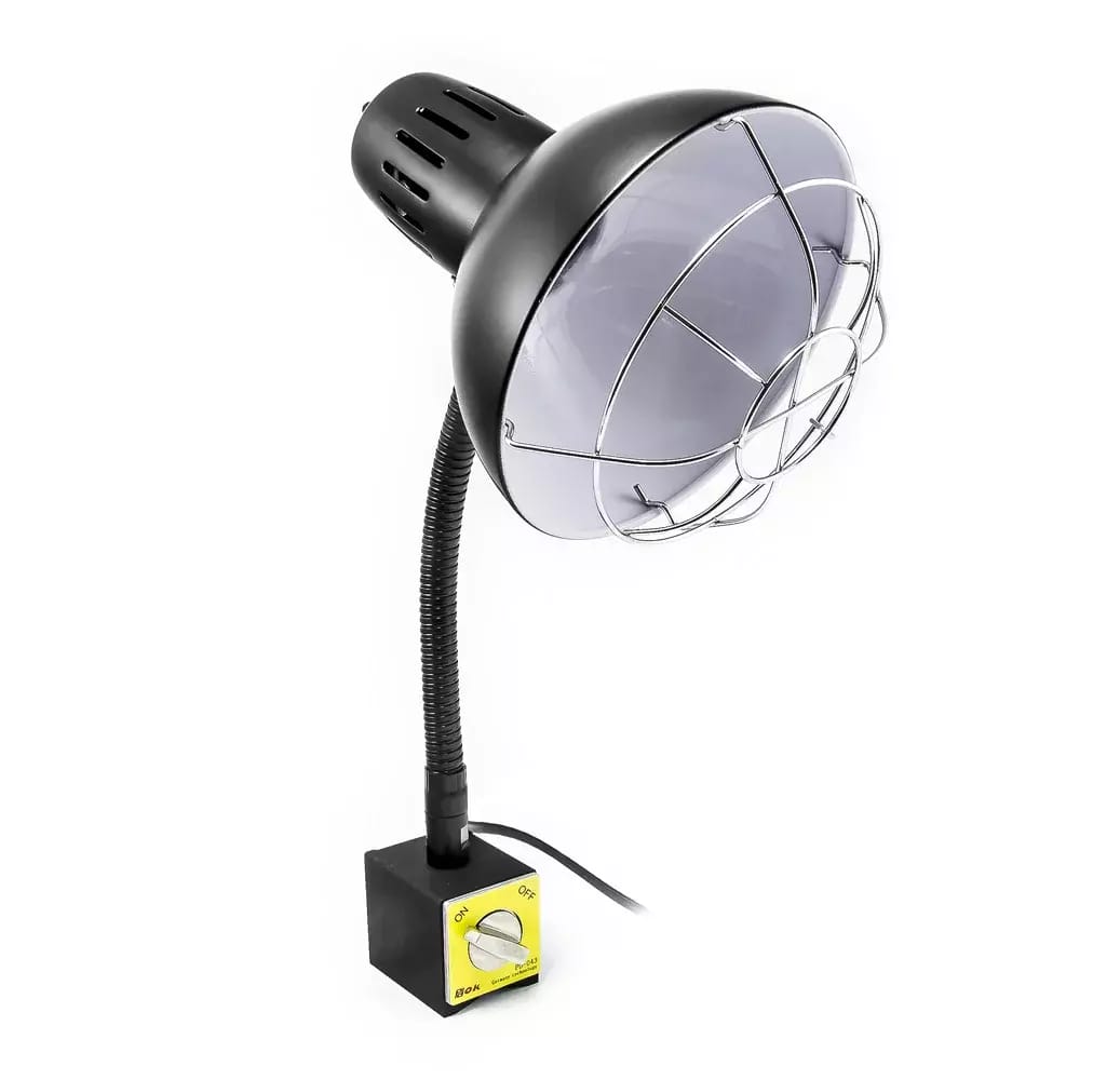 Strojová ohybná lampa s magnetom a ochrannou mrežou PDOK PD-043