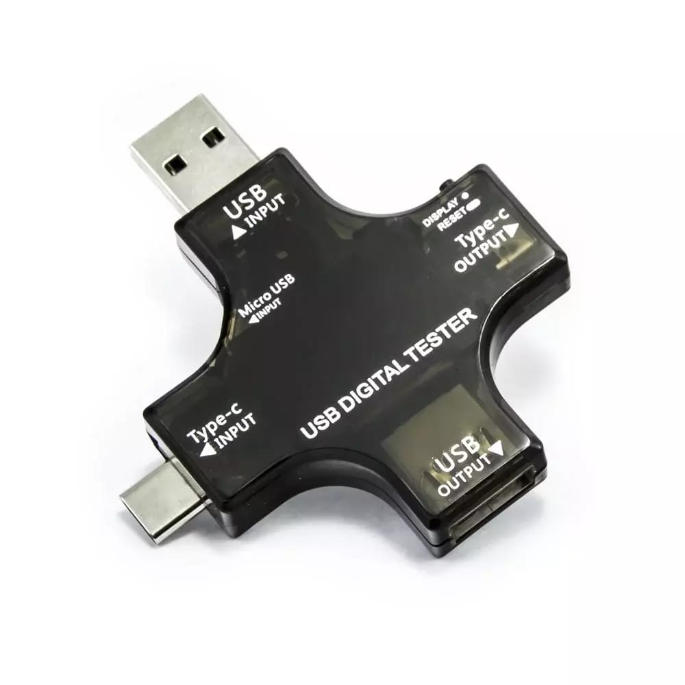 Multifunkčný tester USB s meraním kapacity, USB, micro USB, USB-C – 2