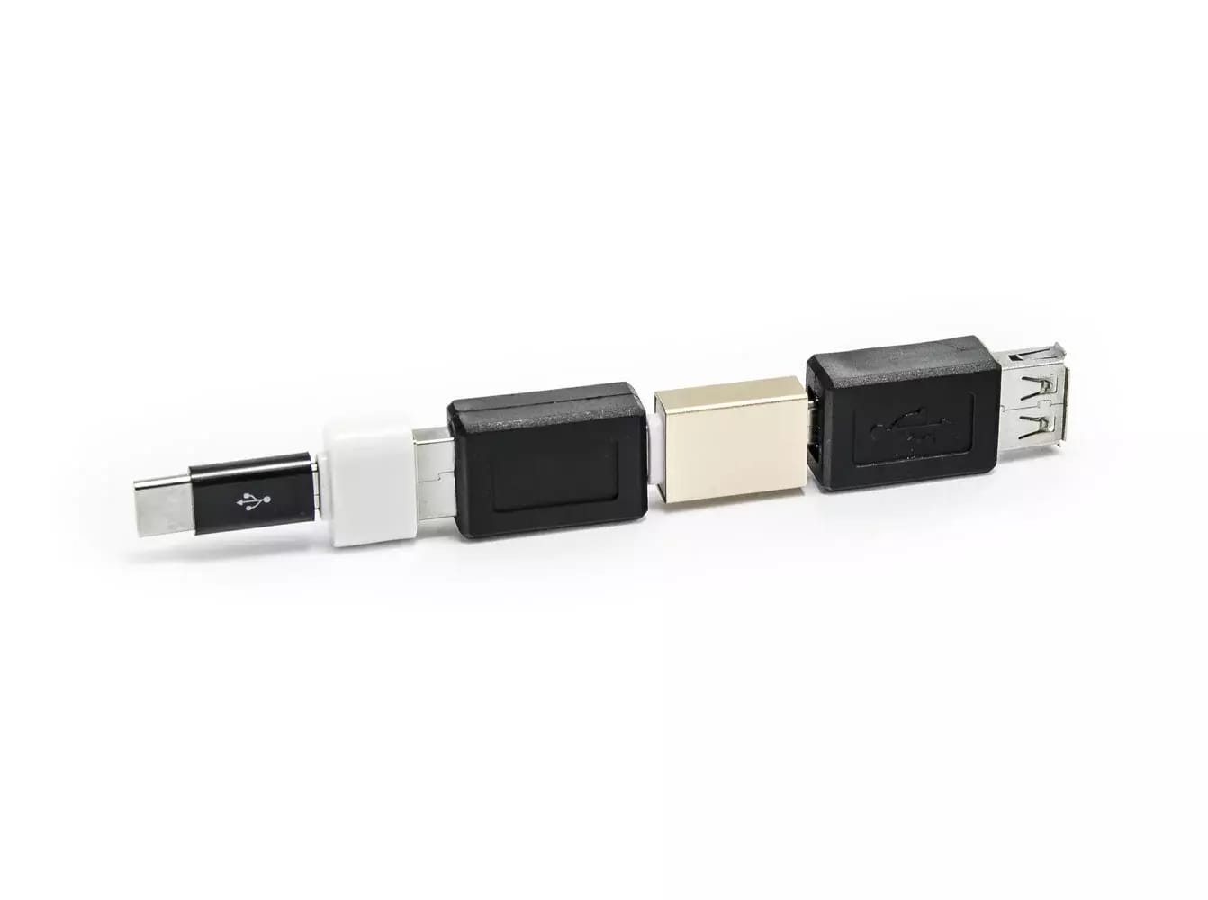 Sada 6 USB redukcií - micro USB, USB-C (type-C), USB – 2