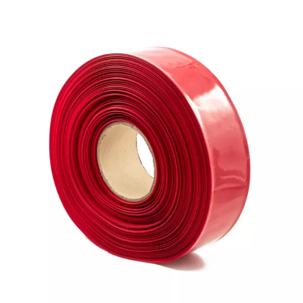 Teplom zmrštiteľná PVC fólia - červená 40mm – 2