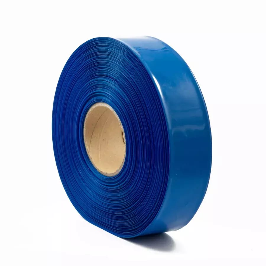 Modrá zmrštiteľná PVC fólie 2: 1 šírka 57,5mm, priemer 35mm – 2