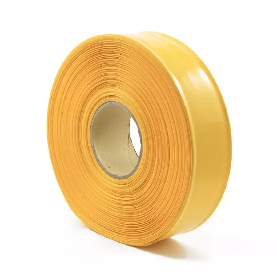 Teplom zmrštiteľná PVC fólia - žltá 35mm – 2