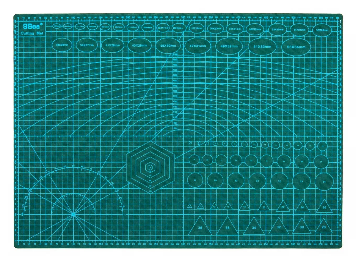 Veľkoformátová obojstranná rezacia podložka A2 60x45cm – 2