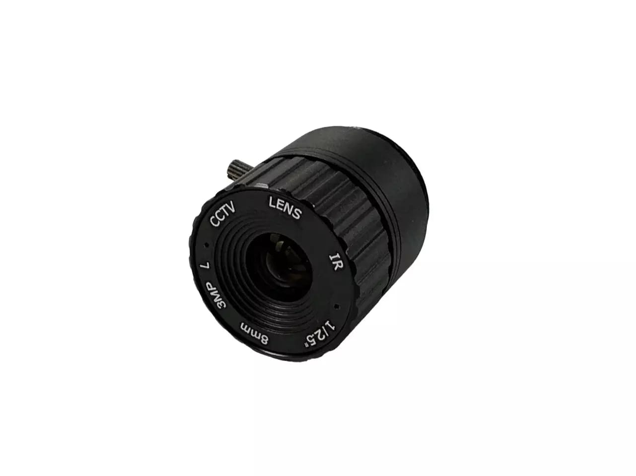 Objektív CCTV CS-Mount s ohniskovou vzdialenosťou 8 mm a svetelnosťou F1,2