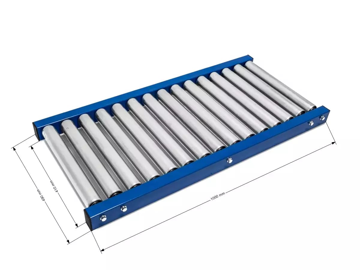 Valčekový dopravník 40x100cm, nosnosť 200kg – 2