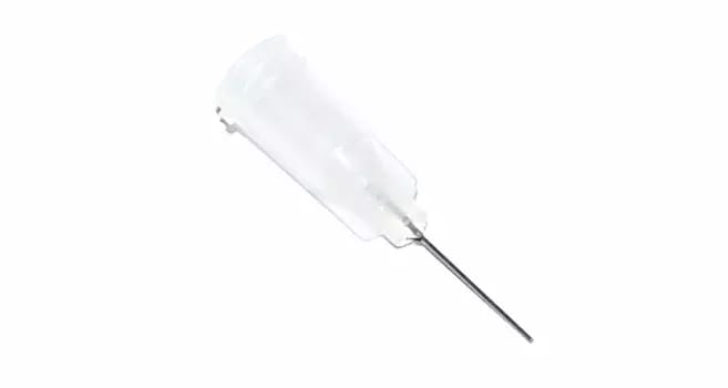 Lepené dávkovacie ihly s nerezovou kanylou 12,7mm číra 27G 1ks