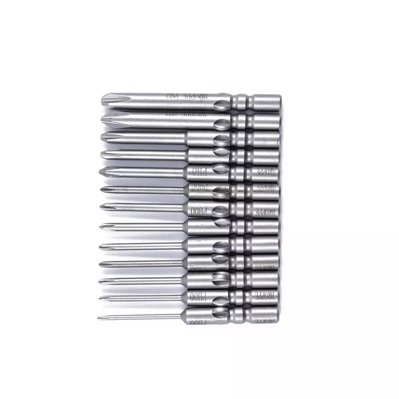 Sada 13 bitov HIOS H4(∅4) krížové bity PH2, PH1, PH0, PH00 - 40 mm