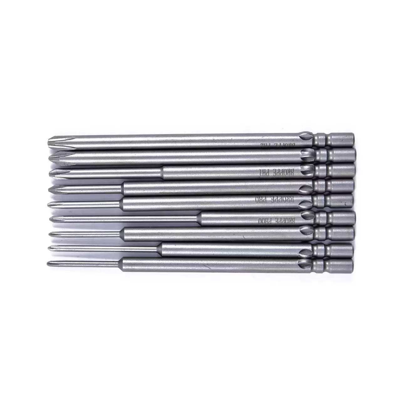 Sada 9 bitov HIOS H4(∅4) krížové bity PH2, PH1, PH0, PH00, - 80mm