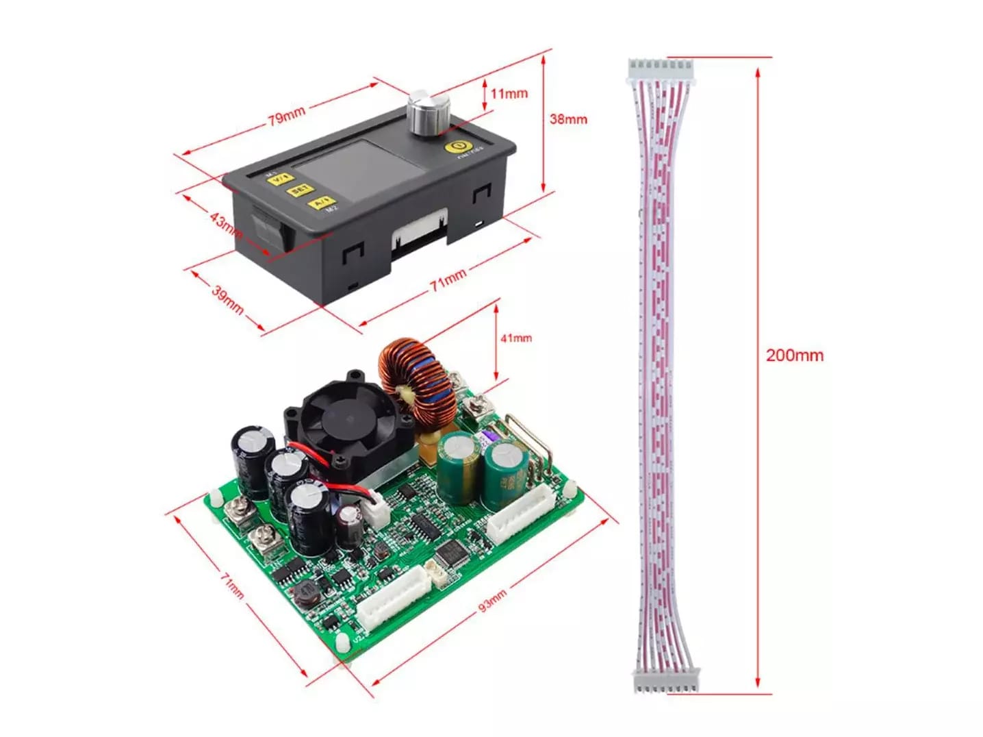 Riaditeľný napájací modul DPS5015 0-50V 0-15A s komunikáciou USB a BT – 2