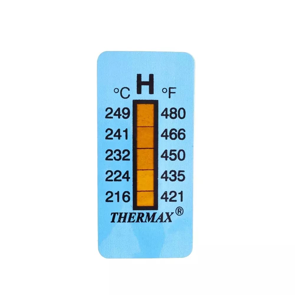 Samolepiaci teplomer/indikátorový pásik nevratný 216-249 °C