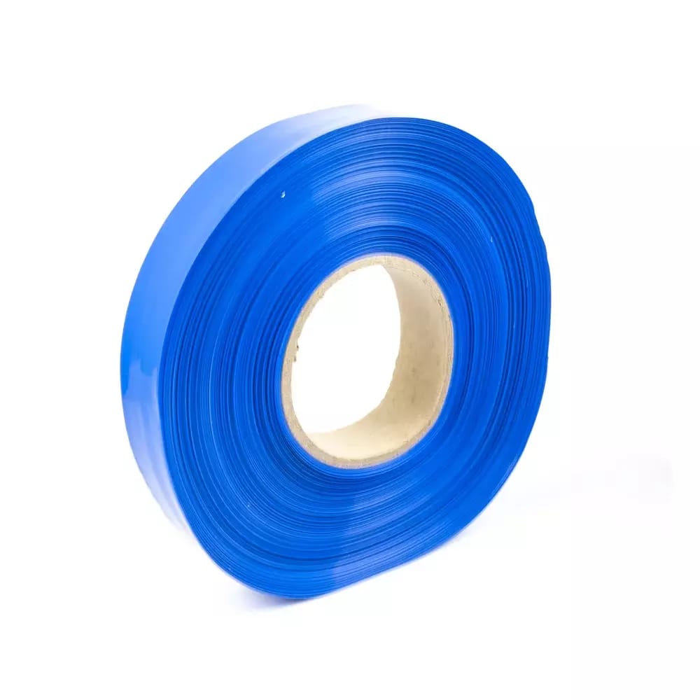 Modrá zmršťovacia PVC fólie 2: 1 šírka 20mm, priemer 12mm