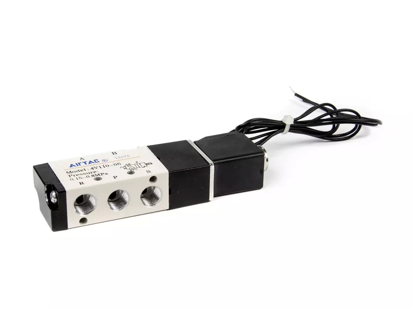 Elektrický riadený vzduchový ventil (Solenoid) DC24V G 1/8 "4V110-06 – 2