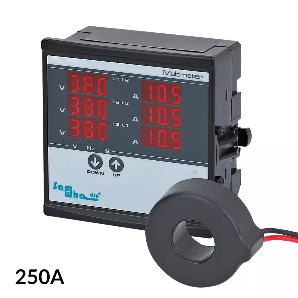 Priemyselný VA meter pre 250A 2-500V zabudovaný