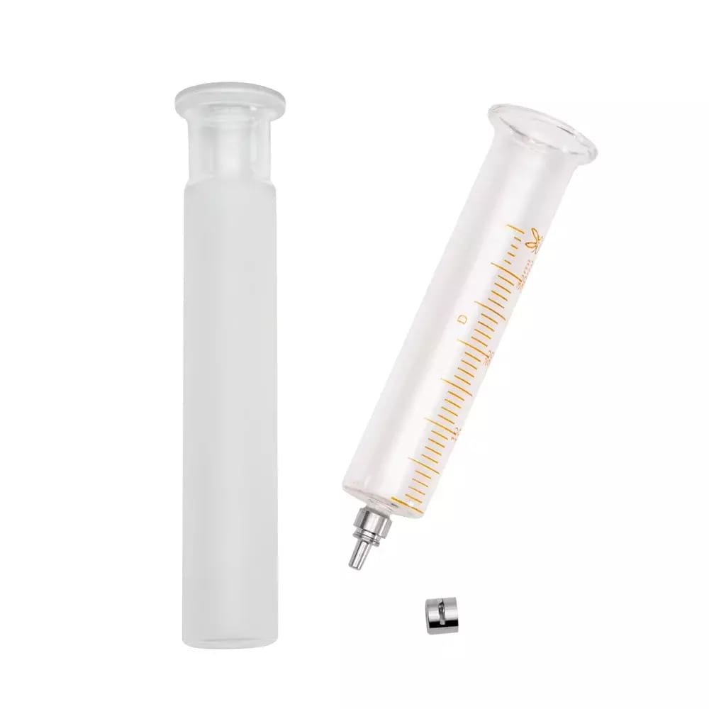 Ručná piestová striekačka s celoskleneným uzáverom Luer-Lock 2ml – 2
