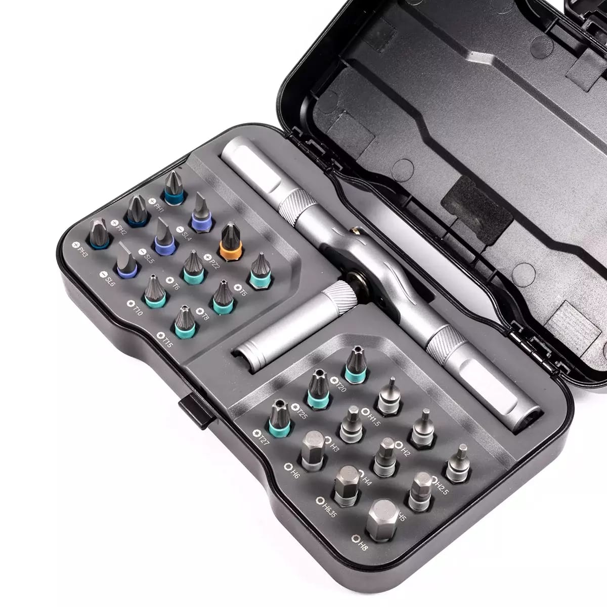 Sada 24 magnetických bitov s nastaviteľnou račňou DUKA RS1 24 v 1 – 2
