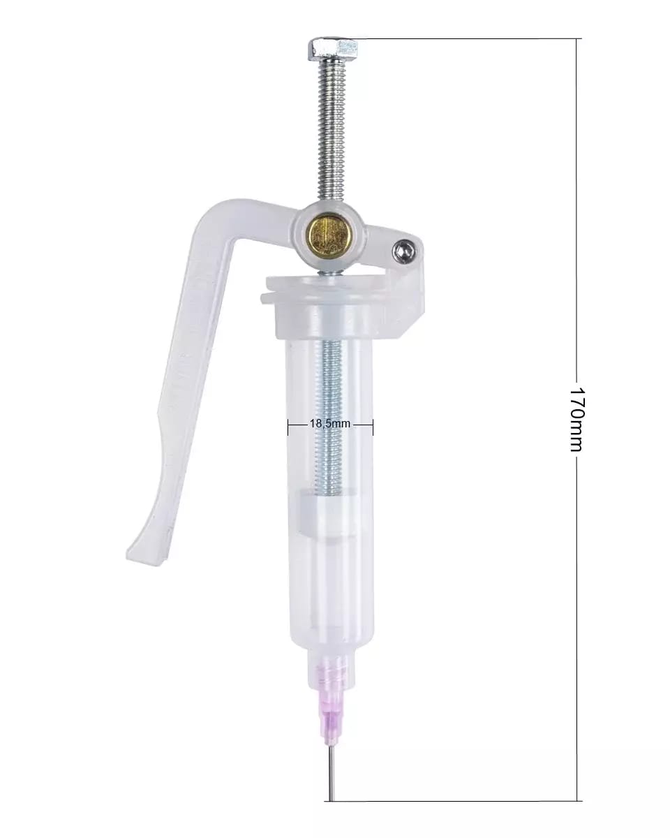 Ručný dávkovač viskóznej pasty / aplikátor (plechová pasta) s 10 ml zásobníkom – 2