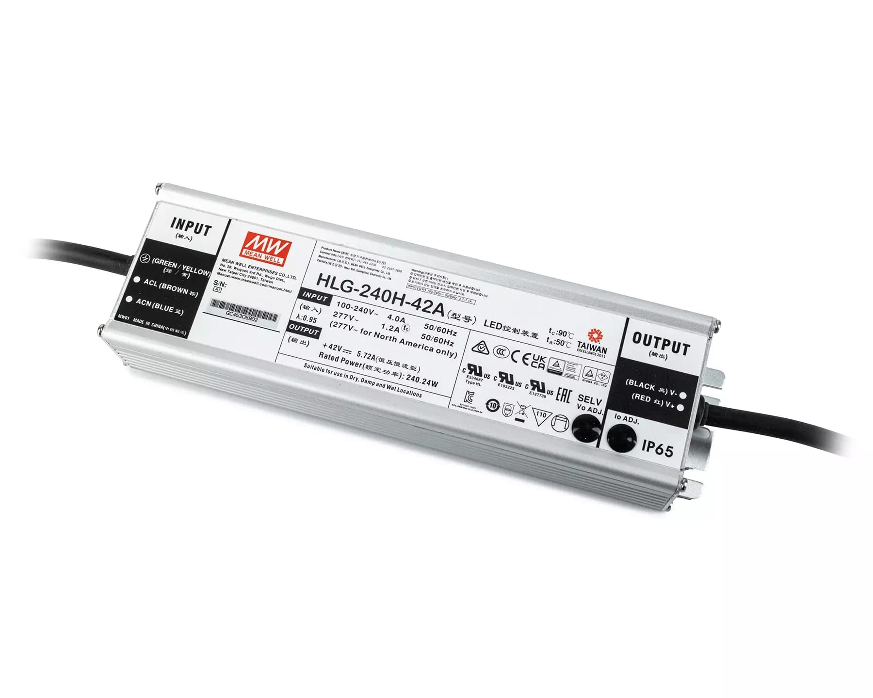 Napájací zdroj Mean Well HLG-240H-42A - 240W