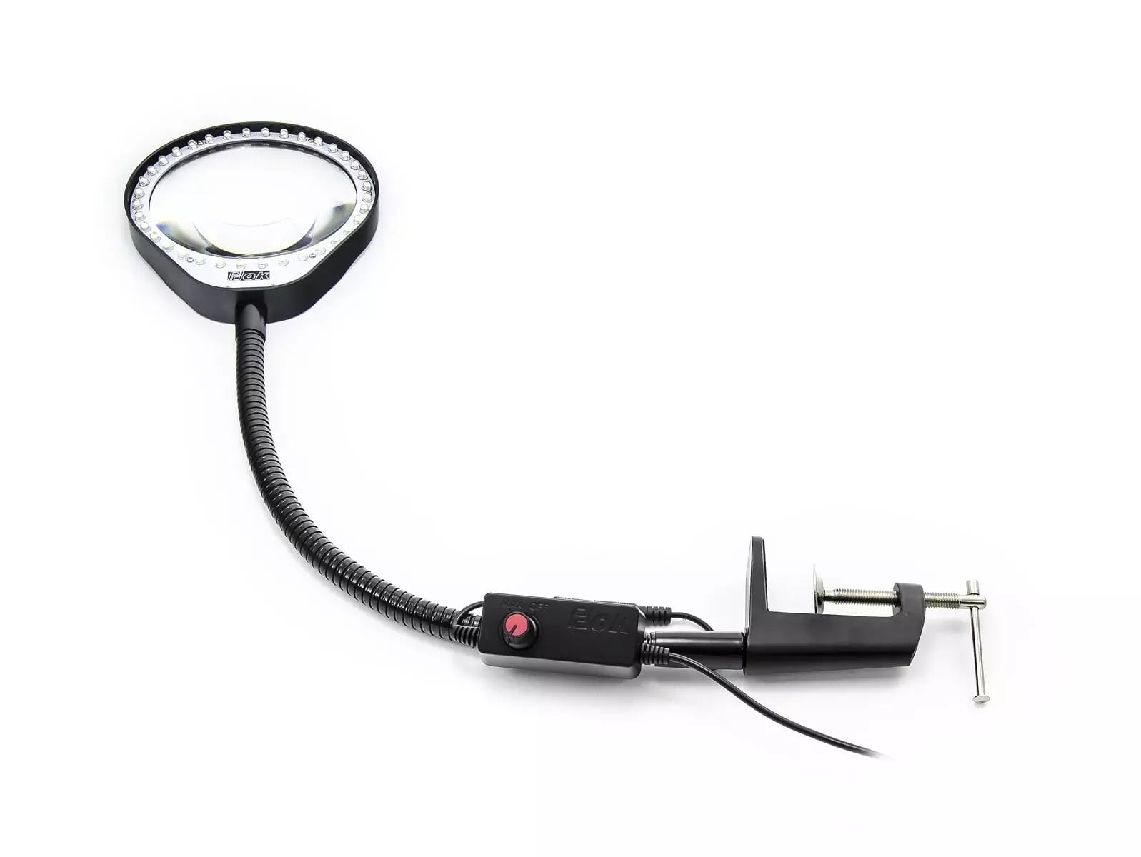 Ohybná servisná LED lampa s lupou PDOK PD-032A 8 dioptrií 3x zväčšenie – 2