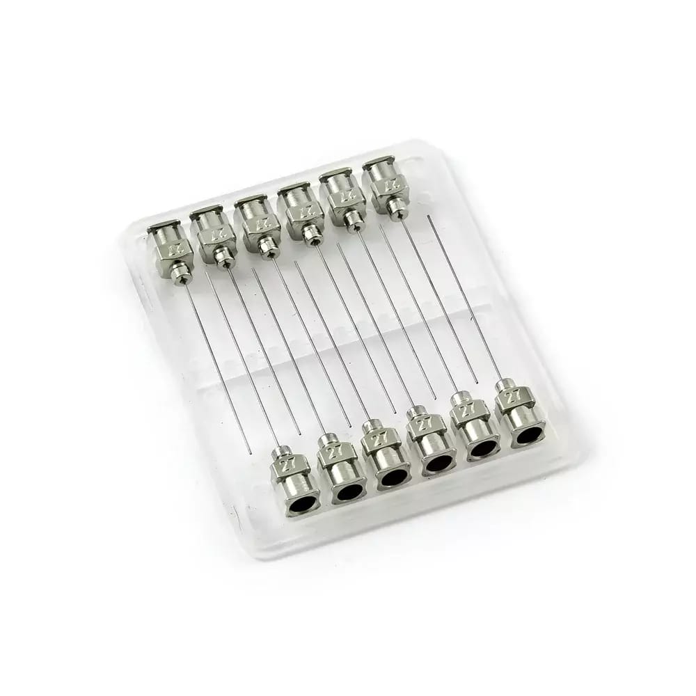 Nerezové dávkovacie ihly 27G 1,5" set 12ks