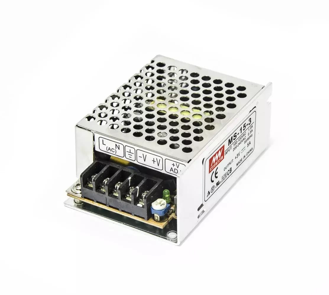 Modulový priemyselný zdroj MW MS-15-3 3V 5A 15W