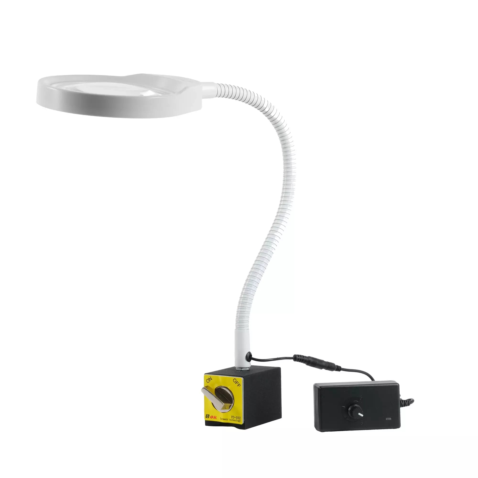 LED lampa s lupou PDOK PD-032B biela 8D 3x zväčšenie s magnetickou základňou
