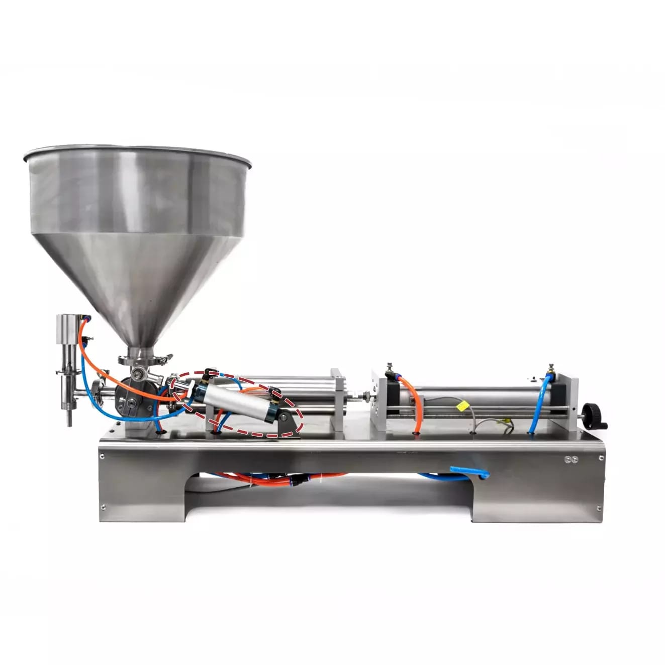 Pneumatický valec MAL32x75 ovládanie ventilu na pneumatické plnenie pastovitých a kvapalných látok 50 - 1000 ml – 2